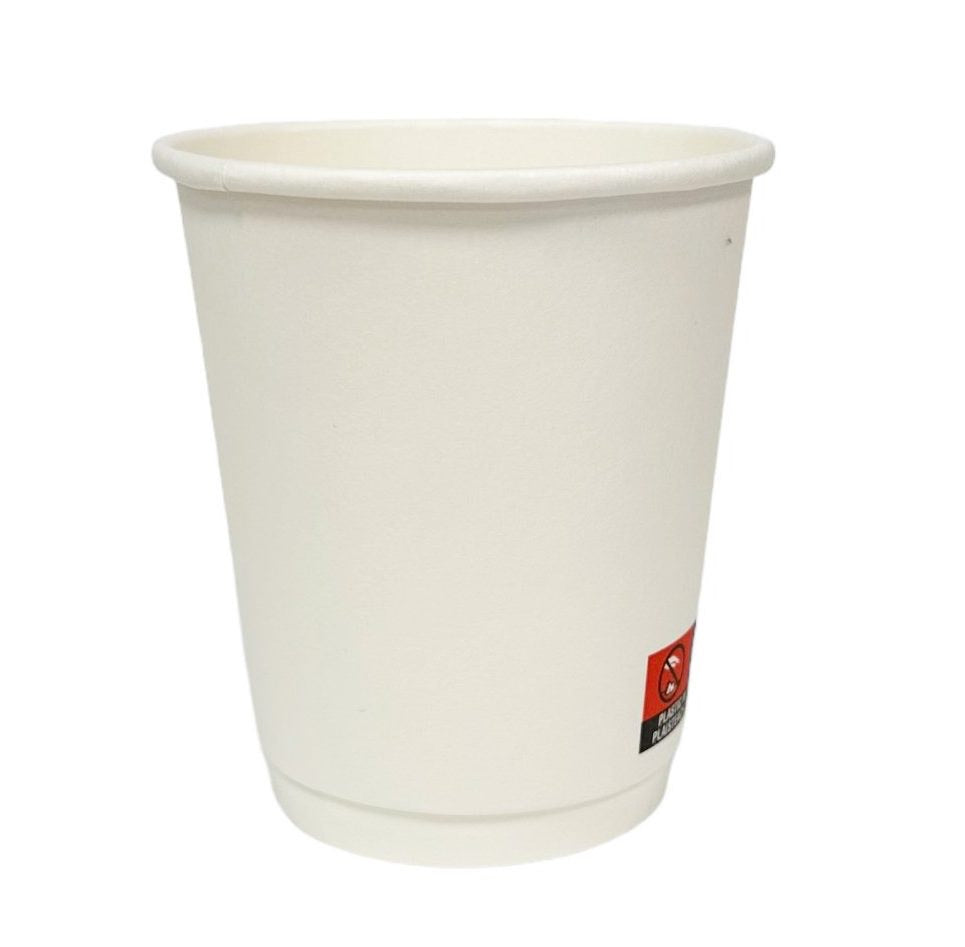 Double Wall Matt Cups - White